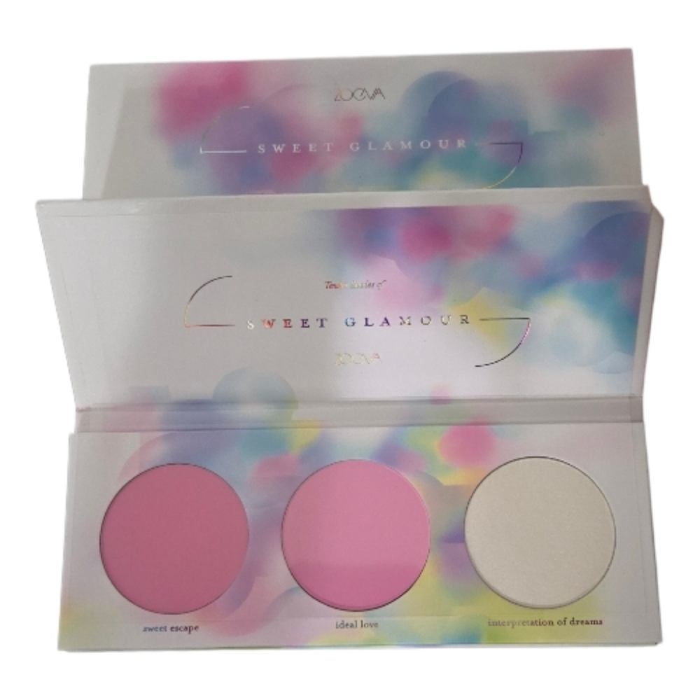 ZOEVA Sweet Glamour Blush Palette - Pink and White Never Used!